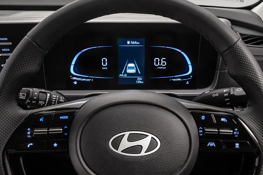 Alcazar digital instrument cluster