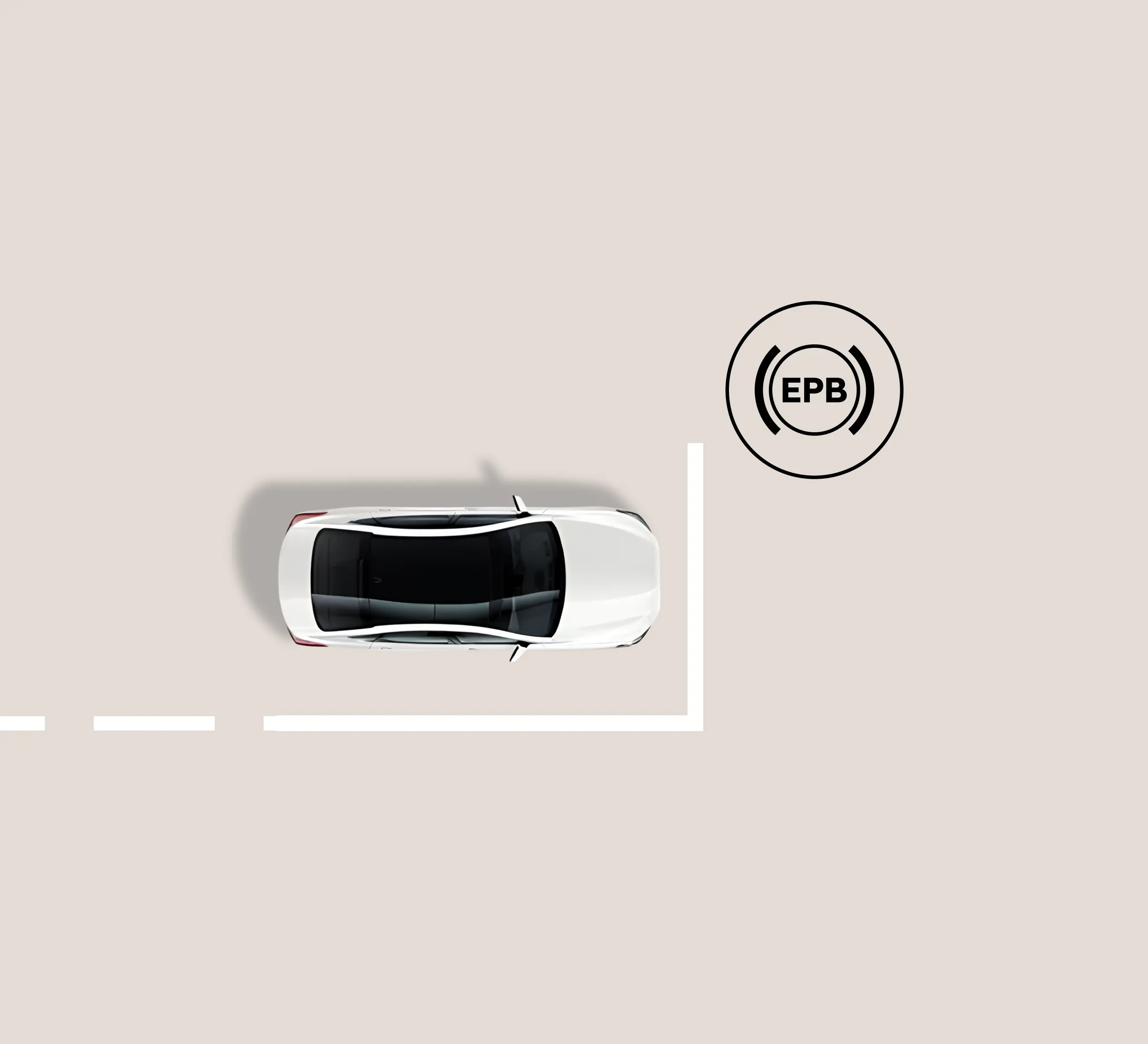 Electric parking brake illustration