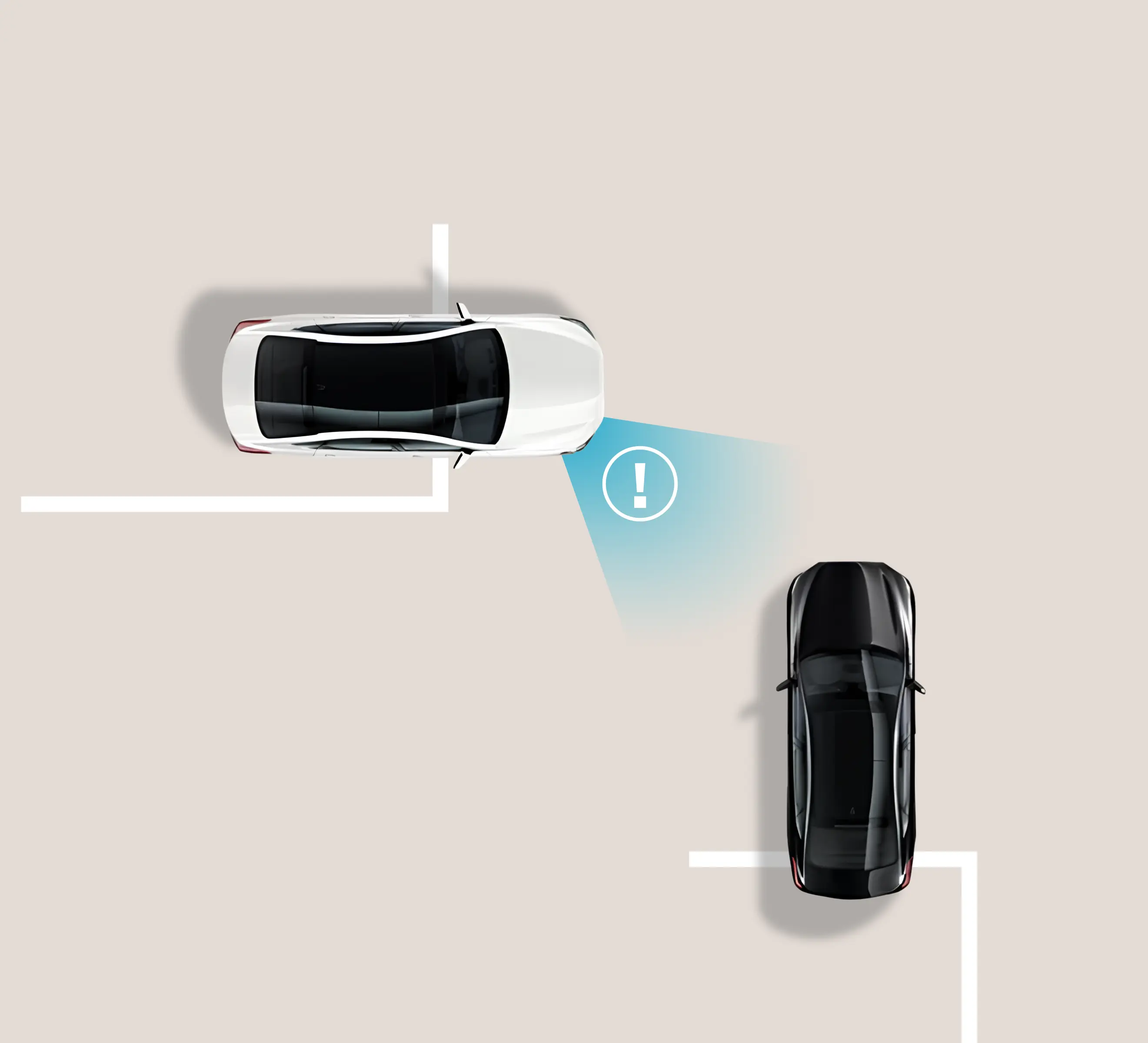 Forward collision avoidance illustration