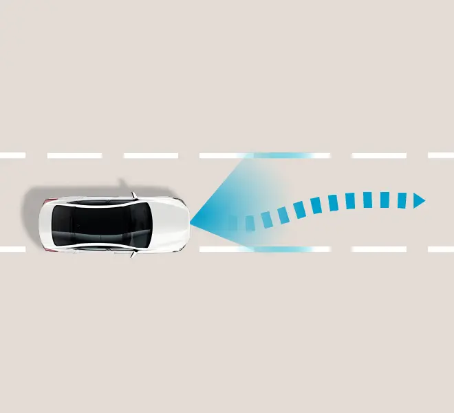 Lane keeping assist illustration